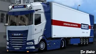 ETS2 1.46 DAF XG 2021 Nickoot Skin Pack + Schmitz SK.O Trailer Mod | Euro Truck Simulator 2 Mod
