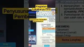 Lokakarya PPG Daljab. Merancang Perangkat Pembelajaran. 