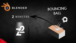 Fast 3D Blender Tutorial for a Bouncing Ball Animation in 2 Minutes!