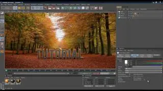 Cinema 4D Tutorial // 3D text on real life image