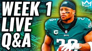 LIVE Week 1 Start/Sit Fantasy Football Advice Q&A | Fantasy Football 2024