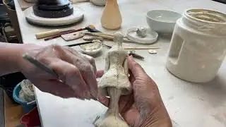 CLAY SCULPTING  (part 1)A PORCELAIN  GIRL FIGURE. #ceramicsart #clay #sculpture #ceramicsculpture
