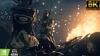 [8K] GHOST OF TSUSHIMA | RAY TRACING MOD | Complete RT | RTX 4090 | DLSS 3 | Comparison - Gameplay
