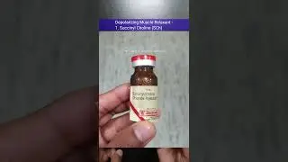 Muscle relaxant #anesthesia
