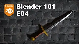 Blender 101 - E04: Material slots & low poly sword