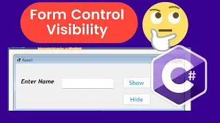 Form control visibility using C#