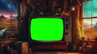 OLD TV ZOOM GREEN SCREEN