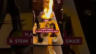 FLAMBE’ PRAWNS & STEAK