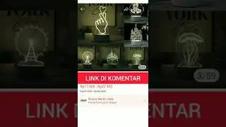 Lampu Tidur 3d