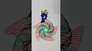 Monster funny spirograph 