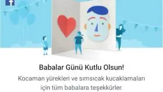 Facebook Babalar Günü Mesajı - Facebook Father's Day Greetings