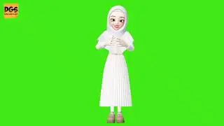 Animasi Muslimah Bergerak #greenscreen