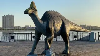 Динозавр на Амуре! Благовещенск. Китай. Набережная. ДВ.