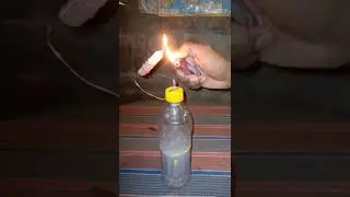 Burning gas + Calcium carbide + water #viral #video #innovationsworld