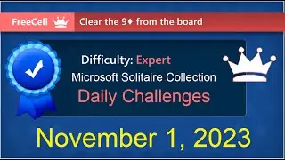 Microsoft Solitaire Collection: FreeCell - Expert - November 1, 2023
