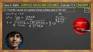 Q7 Ex 11.4, class 9 Math, Surface Areas And Volumes.