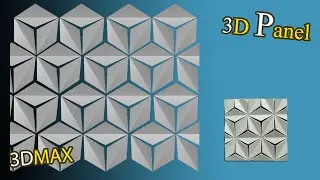 make 3d panel in 3dsmax