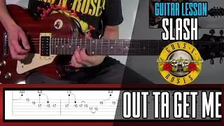 Guns N' Roses Out Ta Get Me SLASH ONLY | With Tabs