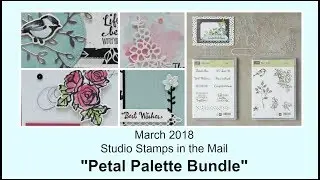 Introducing the March Studio Stamps in the Mail - Petal Palette Bundle