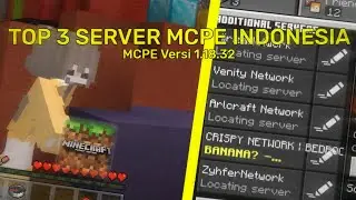 TOP 3 SERVER MCPE TERBARU WORK DI VERSI 1.19|| MCPE 1.19