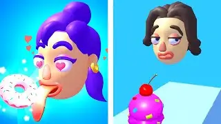Licking Run - Licking Tongue Run - All Levels iOS Android GamePlay