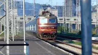 International fast train 1480 Varna - Sindel - Minsk/Kiev passes trough Povelyanovo station