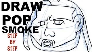 Drawing PopSmoke As Cartoon Character