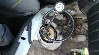 Замер давления в топливной системе.
