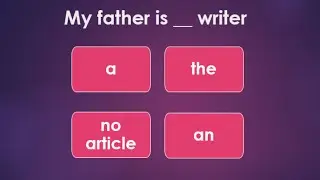English Articles | English Grammar Test | Indefinite & Definite Articles