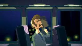 Serene train journey