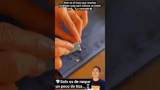 este es el truco que muchas modistas usan para colocar un botón bien centrado 