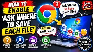 Ask Where To Save Each File Before Downloading in Google Chrome.