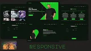 Part 2 - Asmr Portfolio Website using html, css and javascript  with (Light & Darkmode) - NO TALKING