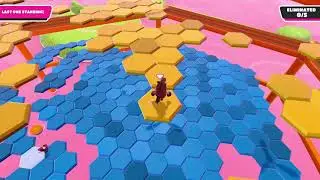 A hexagon win in Fall Guys