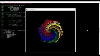 Turtle Python for Rainbow Spiral in Just  9 lines