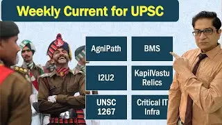 Weekly Current: Agnipath, Kapilavastu Relics, BMS, UNSC 1267, I2U2, Critical IT Infra for UPSC