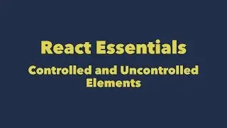 Controlled and Uncontrolled Elements or Two Ways to Handle Form Data in React App