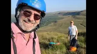 Mini wing fun on a small hill in Wales