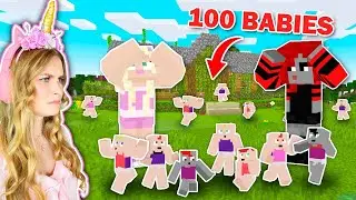 100 BABIES In Minecraft!