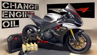 RSV4 | How To Change Engine Oil Fast