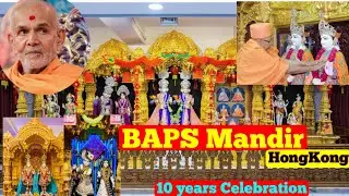 BAPS swaminarayan Mandir #10years #celebration Mahostav Hongkong #hindu #temple #gujju #food #pooja