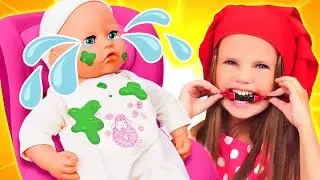 ¿Lina se niega a comer? Las aventuras de los bebés Baby Born