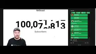 Mr Beast hits 100 Millions Subs Live (with chat)