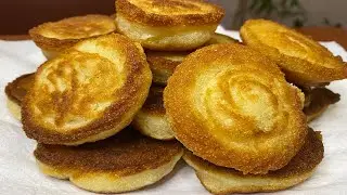 No flour! 10 minutes and a whole mountain of treats is ready! Quick breakfast!🤤🤤🤤