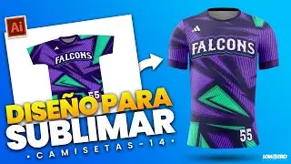 Como hacer un diseño para sublimar camisetas en l adobe illustrator 🔥