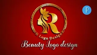 R beauty salon logo design in phone | beauty salon logo design pixellab | beauty salon logo design