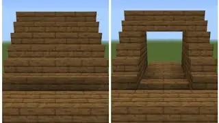 2-Wide Hidden Staircase Door | Minecraft Bedrock Edition