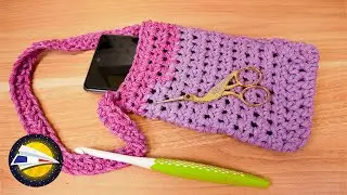Crocheter une pochette pour Smartphone | Projet été | simple & rapide | Idée DIY