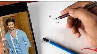 Kartik Aryan drawing | Kartik Aryan timelapse video