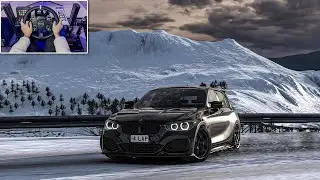 BMW M140i Snow Drifting - Assetto corsa | Moza R5